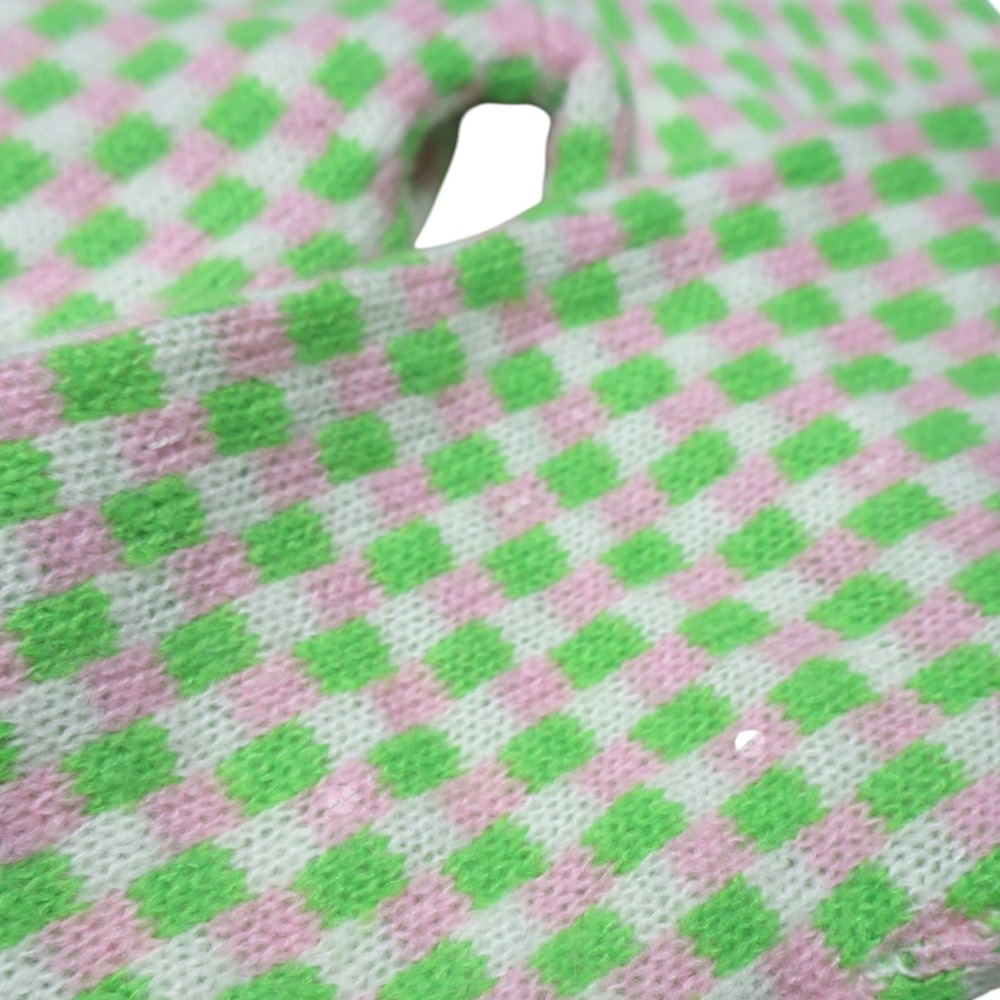 LILLY PULITZER Viera Sweater Set Orb Green Check Jacquard Size Medium - Picture 9 of 14